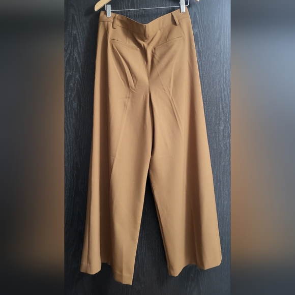 Madewell Harlow Wide-Leg Pant In Tan/Beige - Picture 3 of 16